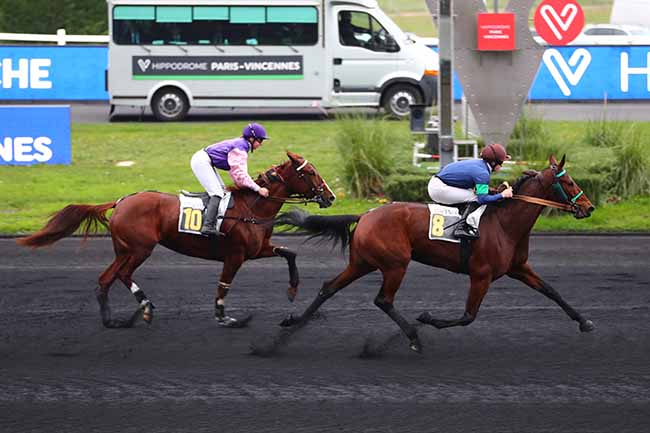 Photo d'arrivée de la course pmu PRIX DE VILLEFRANCHE à PARIS-VINCENNES le Jeudi 1 décembre 2022