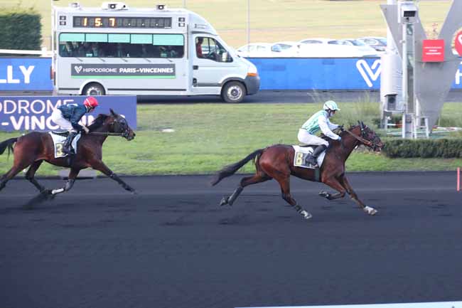 Photo d'arrivée de la course pmu PRIX DE MACHILLY à PARIS-VINCENNES le Samedi 17 décembre 2022