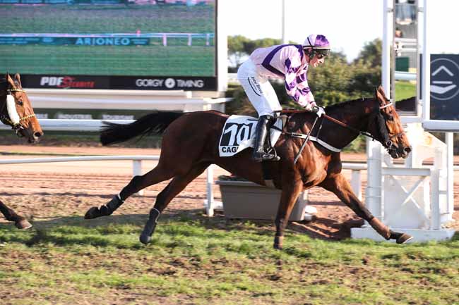 Photo d'arrivée de la course pmu PRIX DE LA VENDEE à CAGNES-SUR-MER le Mercredi 28 décembre 2022
