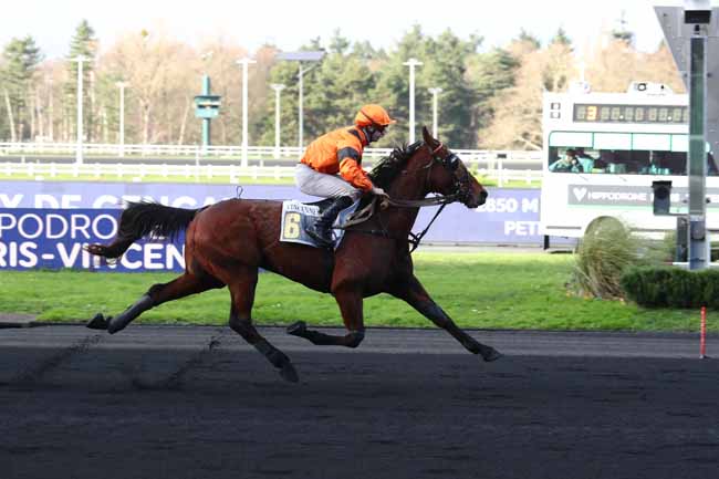 Photo d'arrivée de la course pmu PRIX DE GENCAY à PARIS-VINCENNES le Jeudi 29 décembre 2022