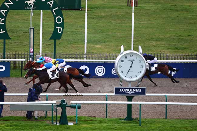 Photo d'arrivée de la course pmu PRIX DE LA ROUTE DES PINS à CHANTILLY le Samedi 14 janvier 2023