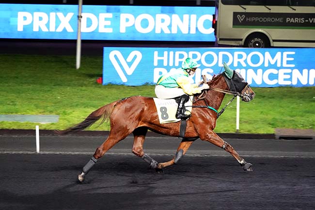 Photo d'arrivée de la course pmu PRIX DE PORNICHET à PARIS-VINCENNES le Mercredi 18 janvier 2023