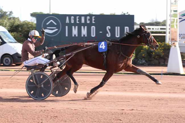 Photo d'arrivée de la course pmu PRIX DU CAIRE GROS à CAGNES-SUR-MER le Mardi 24 janvier 2023