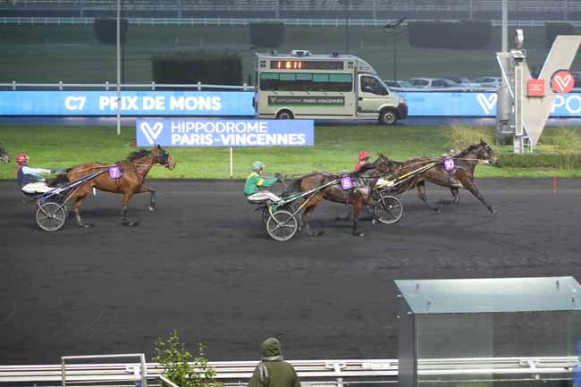 Photo d'arrivée de la course pmu PRIX DE MONS à PARIS-VINCENNES le Jeudi 26 janvier 2023