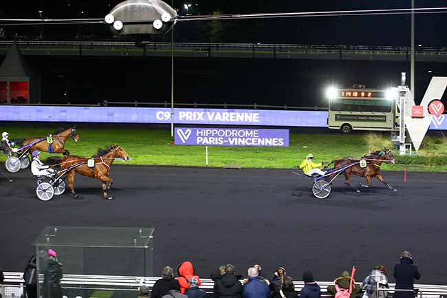Photo d'arrivée de la course pmu PRIX VARENNE à PARIS-VINCENNES le Samedi 28 janvier 2023
