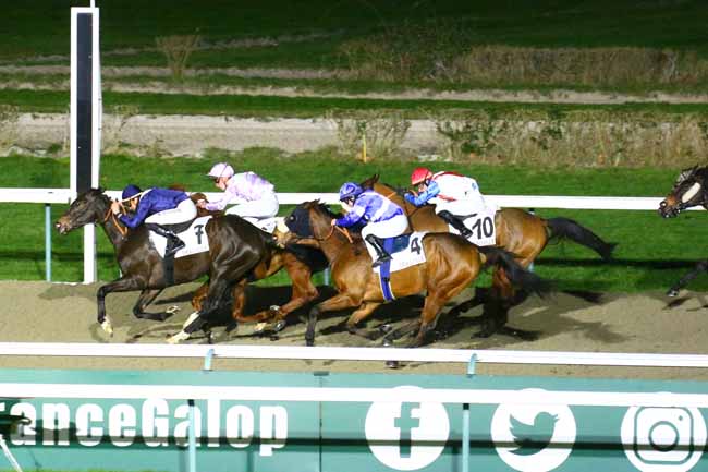 Photo d'arrivée de la course pmu PRIX DES ILES DE CHAUSSEY à DEAUVILLE le Samedi 28 janvier 2023