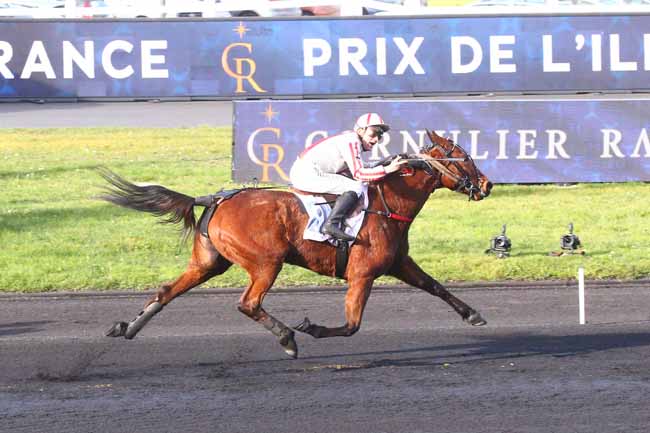Photo d'arrivée de la course pmu PRIX DE L'ILE-DE-FRANCE à PARIS-VINCENNES le Dimanche 5 février 2023