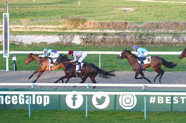Photo d'arrivée de la course pmu PRIX DE VIEUX-LA-ROMAINE à DEAUVILLE le Vendredi 10 février 2023