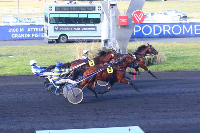 Photo d'arrivée de la course pmu PRIX DE MUNICH à PARIS-VINCENNES le Samedi 11 février 2023
