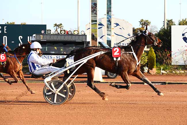 Photo d'arrivée de la course pmu PRIX DE SETUBAL à CAGNES-SUR-MER le Vendredi 17 février 2023