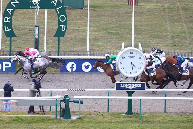 Photo d'arrivée de la course pmu PRIX LEANDRA à CHANTILLY le Mardi 7 mars 2023