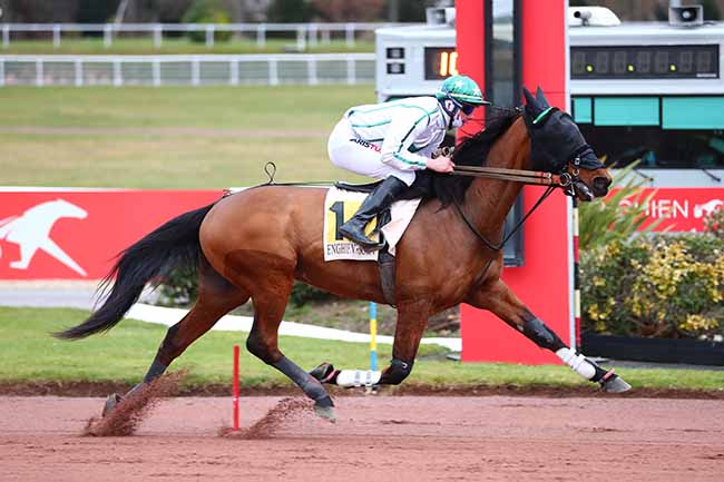 Photo d'arrivée de la course pmu PRIX D'HERBLAY à ENGHIEN le Vendredi 10 mars 2023