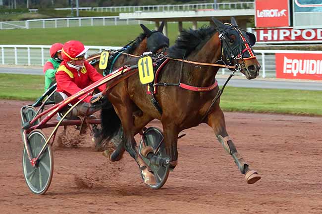 Photo d'arrivée de la course pmu PRIX DE SAINT-PIERRE-LE-MOUTIER à ENGHIEN le Vendredi 10 mars 2023