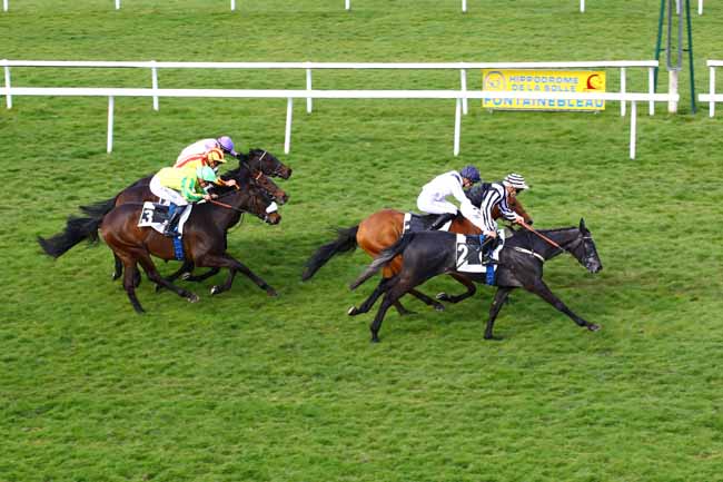 Photo d'arrivée de la course pmu PRIX DES CEDRES à FONTAINEBLEAU le Lundi 27 mars 2023