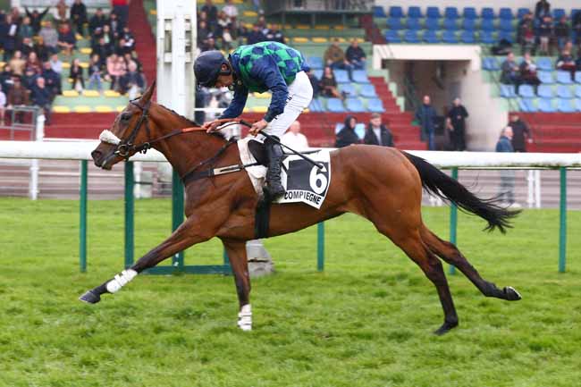 Photo d'arrivée de la course pmu PRIX DES CADETTES à COMPIEGNE le Lundi 10 avril 2023
