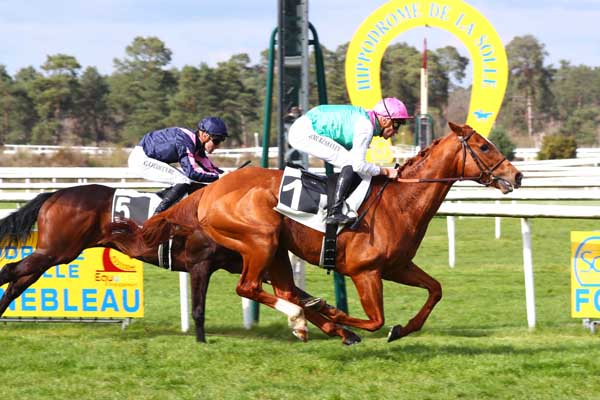 Photo d'arrivée de la course pmu PRIX DE LA PLAINE DES SABLONS à FONTAINEBLEAU le Samedi 15 avril 2023