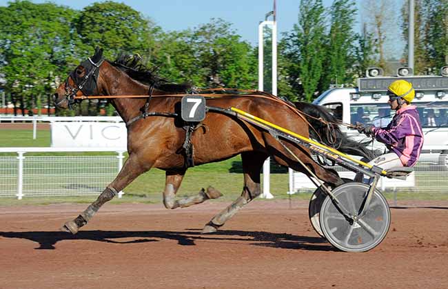 Photo d'arrivée de la course pmu PRIX DU PARC DES LAPINS à VICHY le Mercredi 3 mai 2023