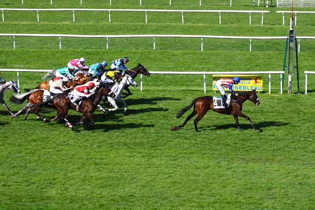 Photo d'arrivée de la course pmu PRIX DE LA PINEDE à FONTAINEBLEAU le Mercredi 3 mai 2023