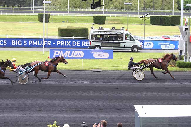 Photo d'arrivée de la course pmu PRIX DE RENNES à PARIS-VINCENNES le Samedi 6 mai 2023