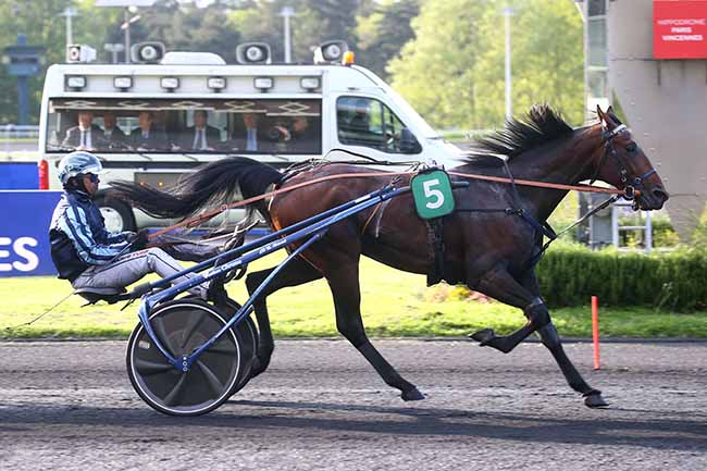 Photo d'arrivée de la course pmu PRIX EGERIA à PARIS-VINCENNES le Mardi 16 mai 2023