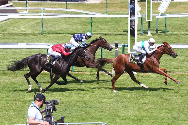 Photo d'arrivée de la course pmu PRIX DE TRACY-LE-MONT à COMPIEGNE le Mardi 13 juin 2023