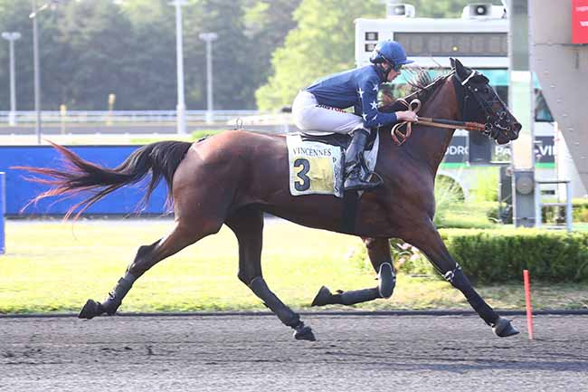 Photo d'arrivée de la course pmu PRIX SAPIENTIA à PARIS-VINCENNES le Mardi 27 juin 2023