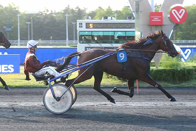 Photo d'arrivée de la course pmu PRIX GARUMNA à PARIS-VINCENNES le Mardi 27 juin 2023