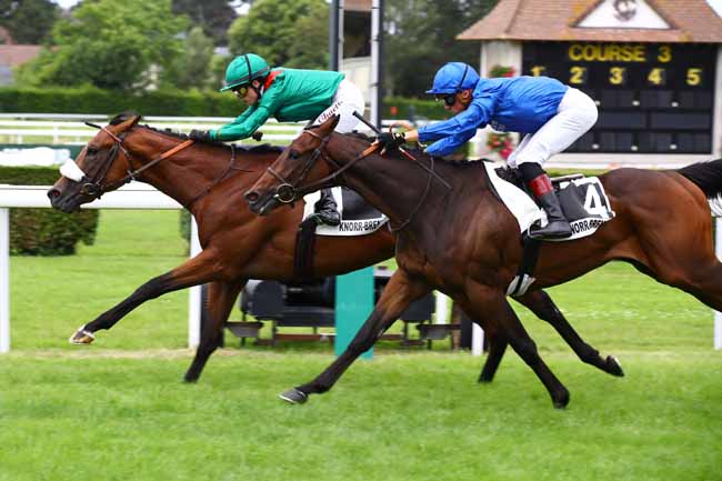 Photo d'arrivée de la course pmu PRIX HEINZ-HERMANN THIELE (PRIX MONTAVAL) à CLAIREFONTAINE le Vendredi 30 juin 2023