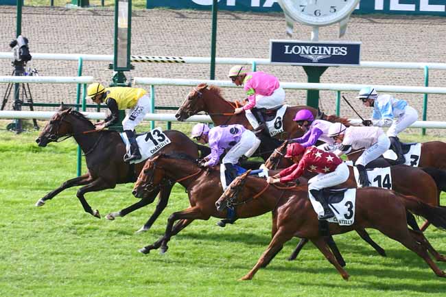 Photo d'arrivée de la course pmu PRIX DU LAYON DU PUITS à CHANTILLY le Dimanche 16 juillet 2023