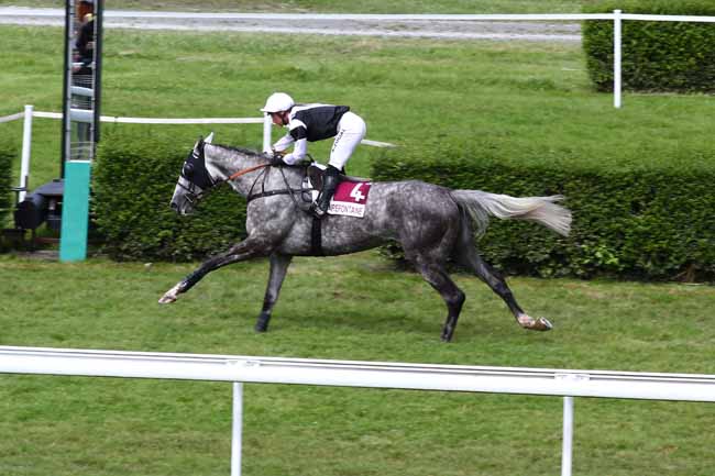 Photo d'arrivée de la course pmu PRIX DES VANS BARBOT (PRIX DES PEUPLIERS) à CLAIREFONTAINE le Lundi 7 août 2023