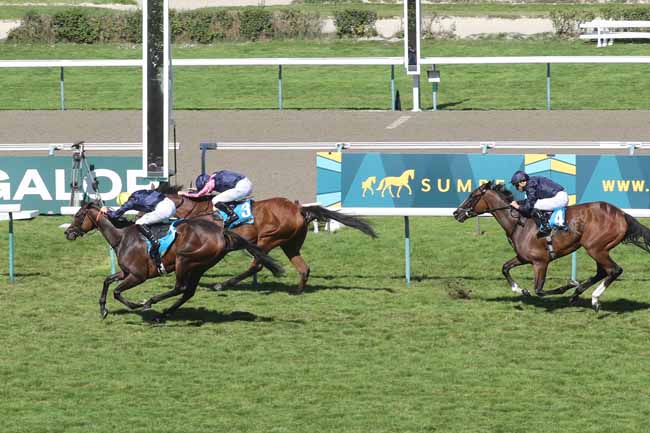 Photo d'arrivée de la course pmu SUMBE PRIX JEAN ROMANET à DEAUVILLE le Dimanche 20 août 2023