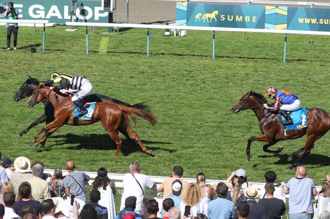 Photo d'arrivée de la course pmu SUMBE PRIX MORNY à DEAUVILLE le Dimanche 20 août 2023