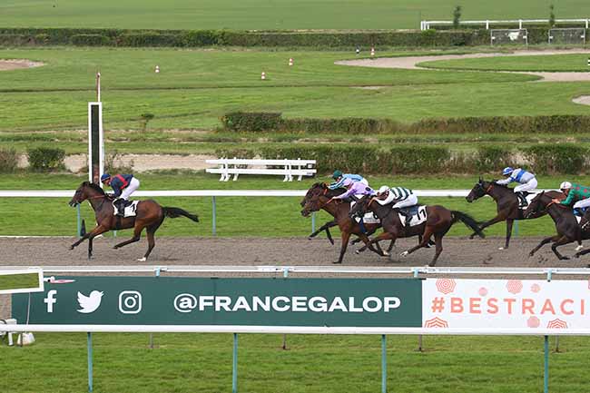 Photo d'arrivée de la course pmu PRIX DE LA RECONVERSION D'UN CHEVAL DE COURSE EN CHEVAL D.P (PRIX DE LA HETRAIE) à DEAUVILLE le Jeudi 24 août 2023