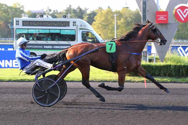 Photo d'arrivée de la course pmu PRIX D'ARGELES à PARIS-VINCENNES le Samedi 9 septembre 2023