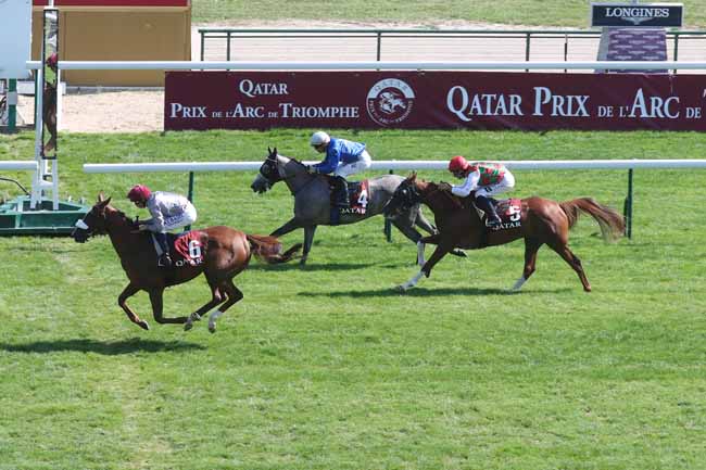 Photo d'arrivée de la course pmu QATAR CUP - PRIX DRAGON à LONGCHAMP le Dimanche 10 septembre 2023