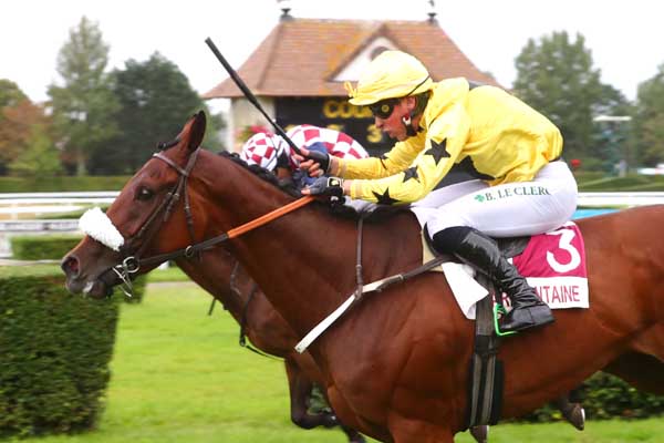 Photo d'arrivée de la course pmu PRIX GROUPAMA SARTILLY (PRIX CHRISTIAN DE L'HERMITE) à CLAIREFONTAINE le Lundi 11 septembre 2023
