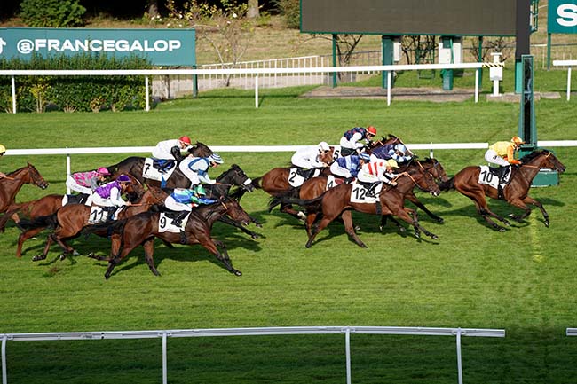 Photo d'arrivée de la course pmu PRIX DU CHESNAY à SAINT CLOUD le Jeudi 5 octobre 2023