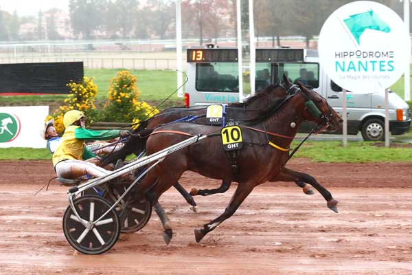 Photo d'arrivée de la course pmu GRAND PRIX DE LOIRE-ATLANTIQUE (GRAND NATIONAL DU TROT) à NANTES le Mercredi 8 novembre 2023