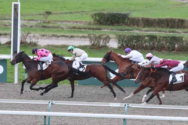 Photo d'arrivée de la course pmu PRIX DU CHATEAU DE TOQUEVILLE à DEAUVILLE le Jeudi 16 novembre 2023