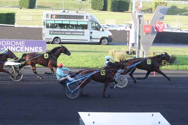 Photo d'arrivée de la course pmu PRIX DE MANCIET à PARIS-VINCENNES le Samedi 25 novembre 2023