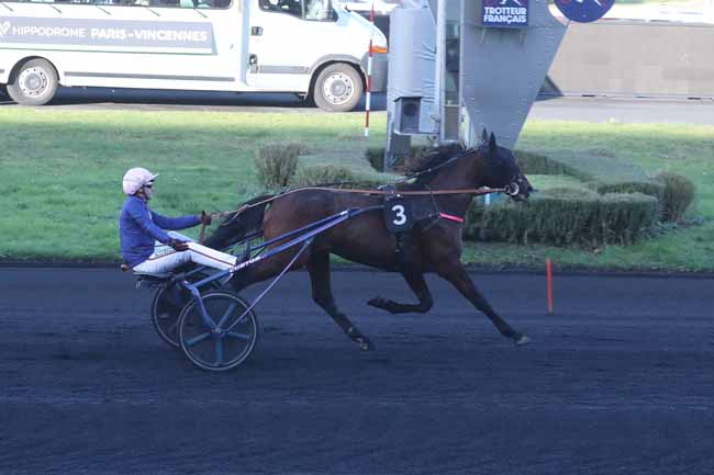 Photo d'arrivée de la course pmu PRIX EMMANUEL MARGOUTY à PARIS-VINCENNES le Samedi 16 décembre 2023