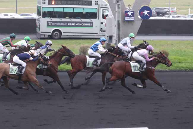 Photo d'arrivée de la course pmu PRIX DE SARTILLY à PARIS-VINCENNES le Samedi 13 janvier 2024