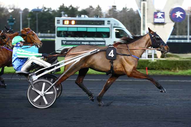 Photo d'arrivée de la course pmu PRIX D'ARGENCES à PARIS-VINCENNES le Lundi 22 janvier 2024