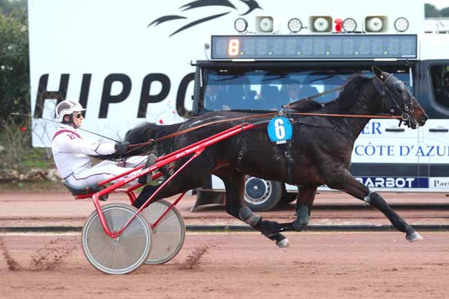 Photo d'arrivée de la course pmu PRIX GELINOTTE à CAGNES-SUR-MER le Mercredi 24 janvier 2024