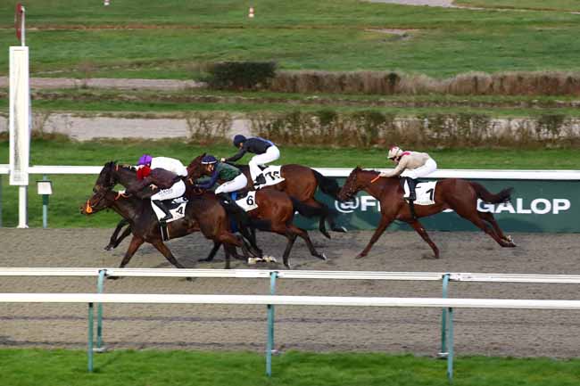 Photo d'arrivée de la course pmu PRIX DU SARCOPHAGE MEROVINGIEN à DEAUVILLE le Jeudi 25 janvier 2024