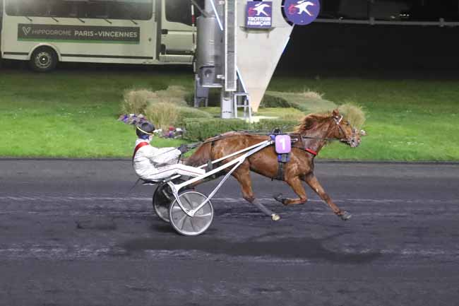 Photo d'arrivée de la course pmu PRIX DE RAULHAC à PARIS-VINCENNES le Vendredi 16 février 2024