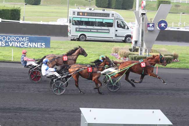 Photo d'arrivée de la course pmu PRIX DE FLERS à PARIS-VINCENNES le Mardi 20 février 2024