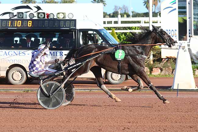 Photo d'arrivée de la course pmu PRIX DE CABOURG à CAGNES-SUR-MER le Dimanche 10 mars 2024