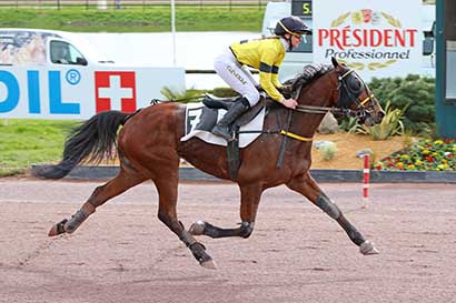 Photo d'arrivée de la course pmu PRIX DE LA SOCIETE DU TROTTEUR FRANCAIS à LAVAL le Mercredi 13 mars 2024