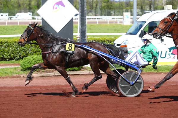 Photo d'arrivée de la course pmu GRAND NATIONAL DU TROT à LYON LA SOIE le Mercredi 10 avril 2024